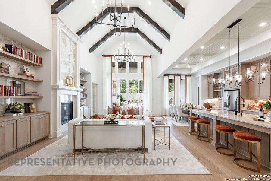 Furnished interior view inside a new home in , San Marcos (Image 28).