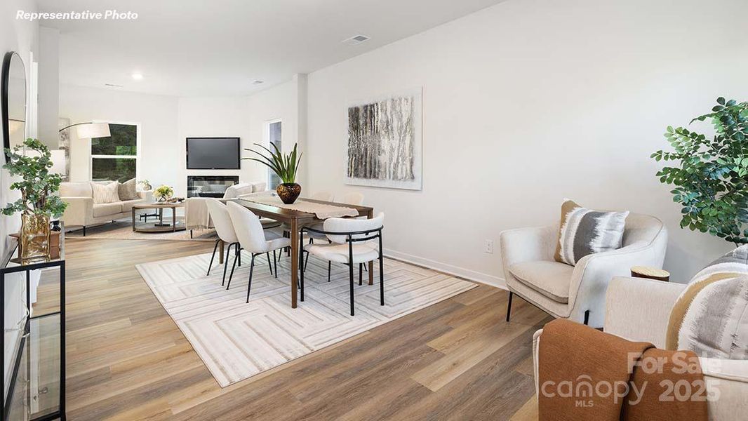 Furnished interior view inside a new home in Cline Village, Conover (Image 7). Furnished interior view inside a new home in Cline Village, Conover (Image 7).