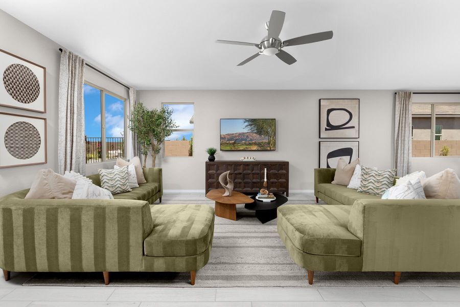 Representative furnished interior of a home built from the Cobalt by Mattamy Homes in Rosewood Heights, San Tan Valley (Image 10).