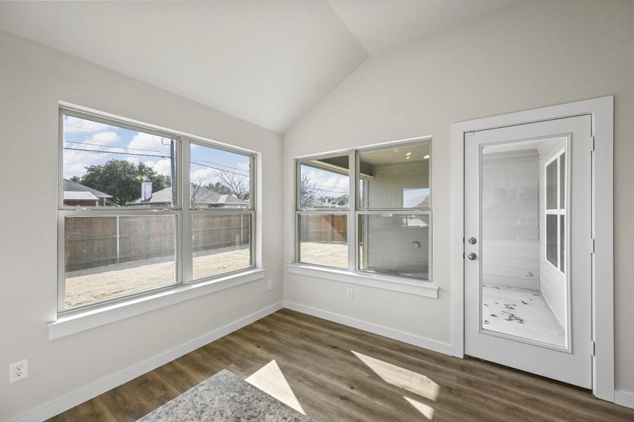 Representative unfurnished interior of a home built from the Cambria I by Cheldan Homes in Sunset Ridge, Keene (Image 59). Representative unfurnished interior of a home built from the Cambria I by Cheldan Homes in Sunset Ridge, Keene (Image 59).