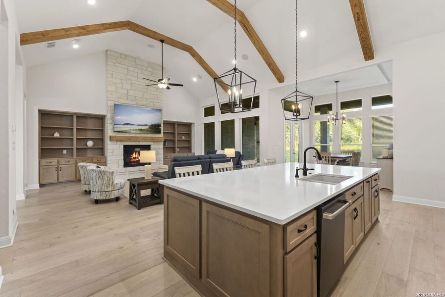 Furnished interior view inside a new home in Waldsanger, New Braunfels (Image 18).