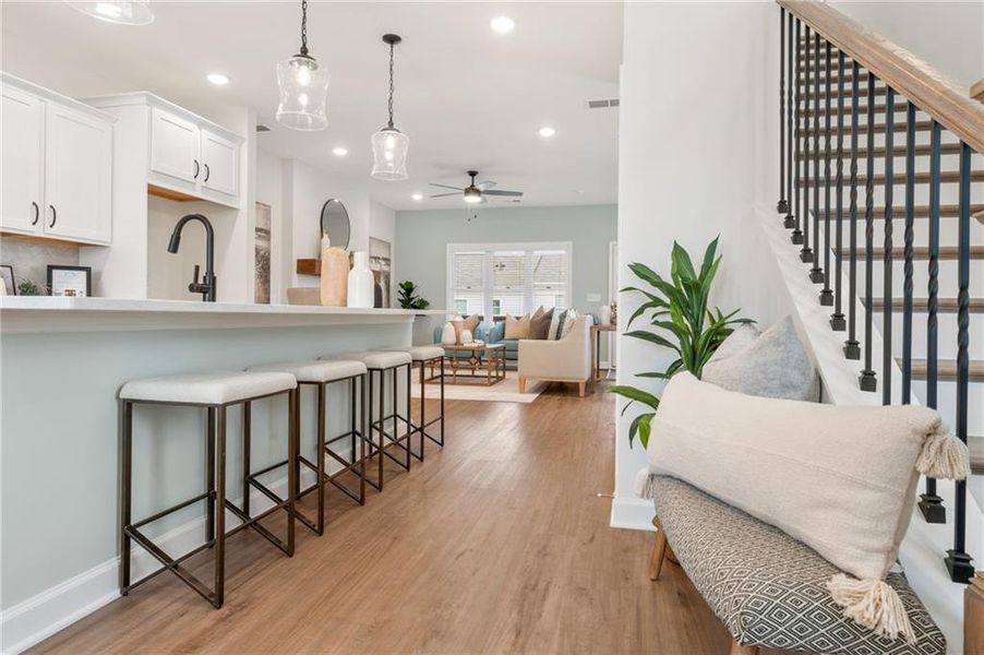 Furnished interior view inside a new home in East Park Village, Kennesaw (Image 12).