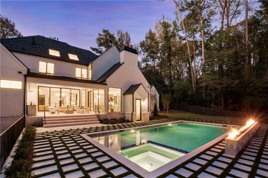 Exterior details and patio area of a home in , Sandy Springs (Image 32). Exterior details and patio area of a home in , Sandy Springs (Image 32).