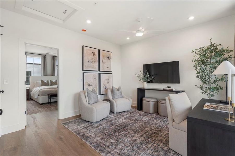 Furnished interior view inside a new home in , Atlanta (Image 7).