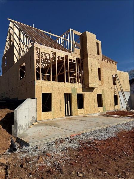 In-progress construction of a new home in , Monroe, GA (Image 3).