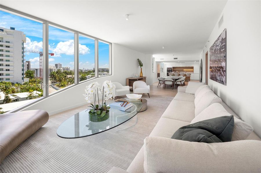 Furnished interior view inside a new home in , Bay Harbor Islands (Image 6).