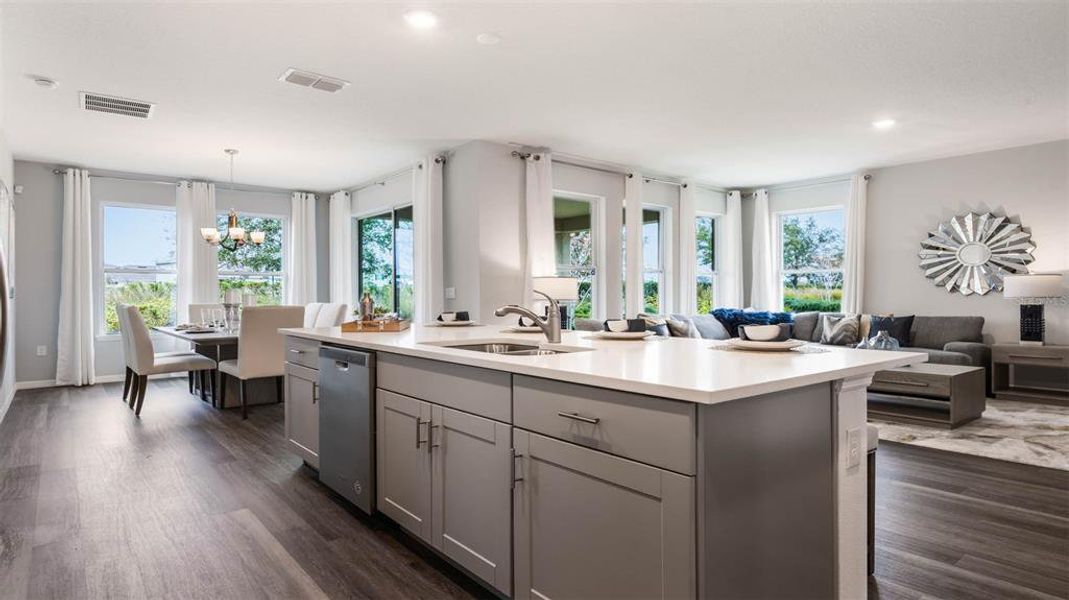 Furnished interior view inside a new home in Kindred, Kissimmee (Image 5).