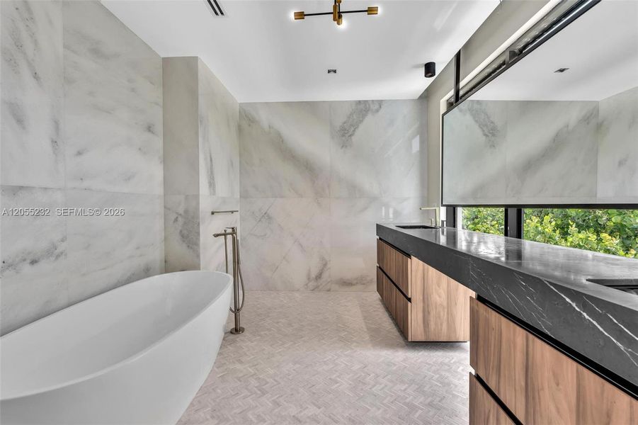Furnished interior view inside a new home in , Miami Beach (Image 9). Furnished interior view inside a new home in , Miami Beach (Image 9).
