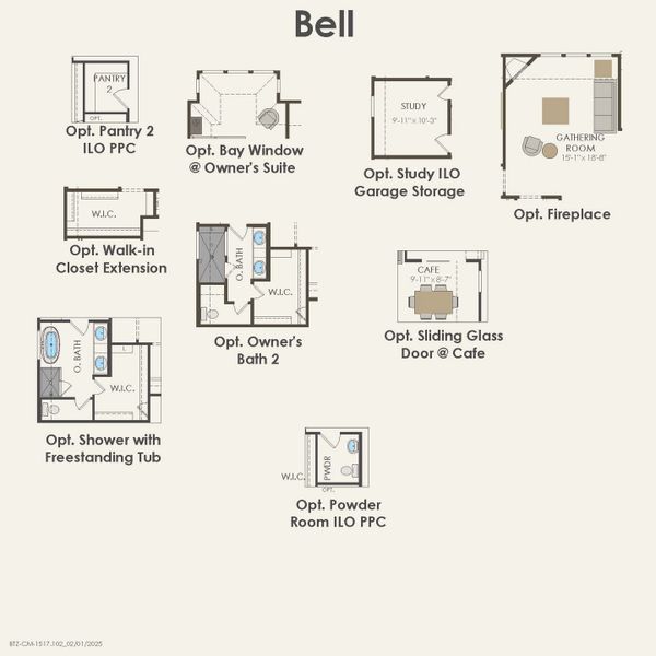 2D floor plan layout for the Bell by Pulte Homes in Highland Lakes, McKinney, TX (Image 4). 2D floor plan layout for the Bell by Pulte Homes in Highland Lakes, McKinney, TX (Image 4).