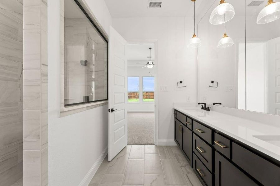 Furnished interior view inside a new home in Cambridge Crossing, Celina (Image 15). Furnished interior view inside a new home in Cambridge Crossing, Celina (Image 15).