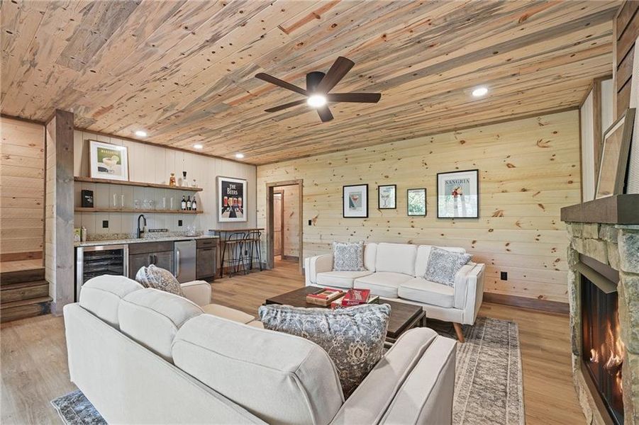 Furnished interior view inside a new home in , Blue Ridge (Image 15).
