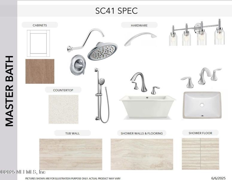 Sample of building materials used in homes in SilverLeaf, St. Augustine (Image 14).