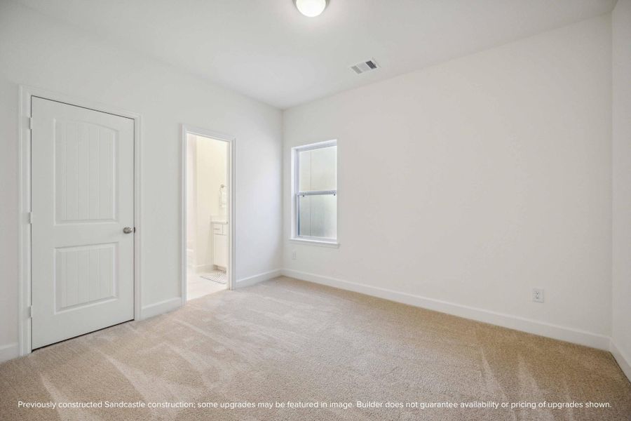 A secondary bedroom with ensuite vibes. Ideal for guests, roommates, or your favorite teenager who wants a little space of their own. A secondary bedroom with ensuite vibes. Ideal for guests, roommates, or your favorite teenager who wants a little space of their own.