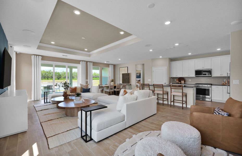 Representative furnished interior of a home built from the Mystique by Pulte Homes in Westerly Park at Wildlight, Wildlight (Image 10).