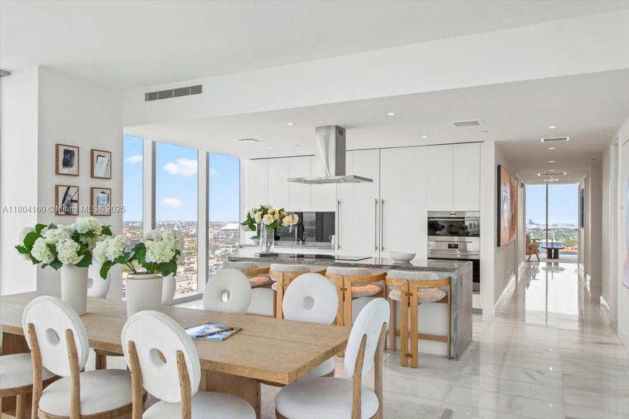 Furnished interior view inside a new home in , Miami (Image 21).