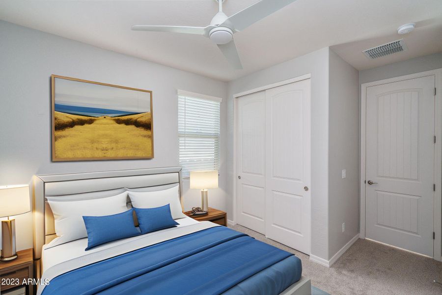 Furnished interior in a model home at Calistoga at Estrella Commons in Goodyear (Image 21). Furnished interior in a model home at Calistoga at Estrella Commons in Goodyear (Image 21).