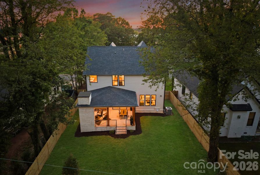 Exterior details and patio area of a home in , Charlotte (Image 33).
