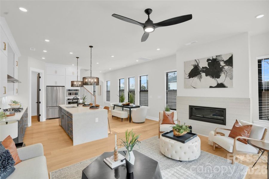 Furnished interior view inside a new home in , Charlotte (Image 41). Furnished interior view inside a new home in , Charlotte (Image 41).