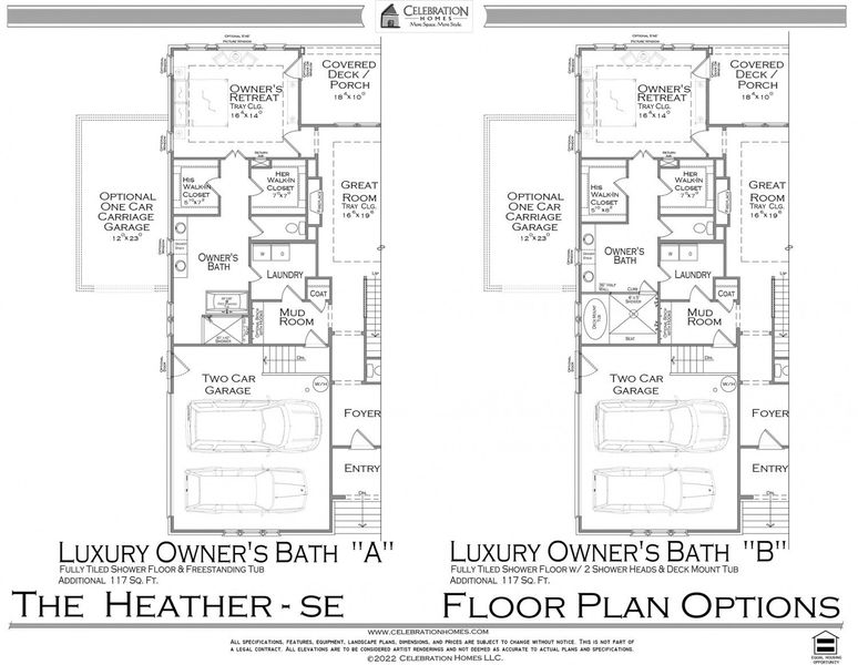 2D floor plan layout for the Heather by Celebration Homes in Aden Woods Of Castleberry Farms, Fairview, TN (Image 4). 2D floor plan layout for the Heather by Celebration Homes in Aden Woods Of Castleberry Farms, Fairview, TN (Image 4).