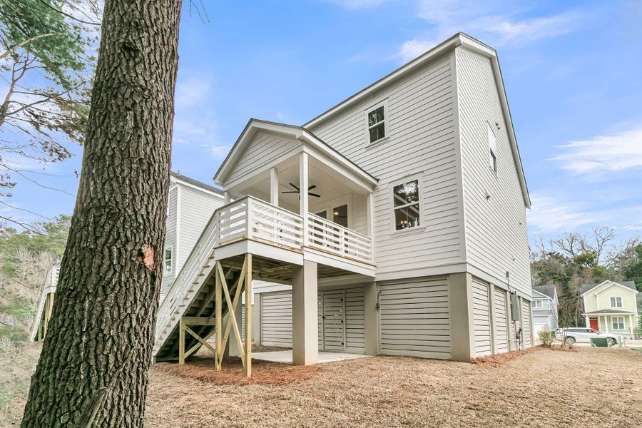 Exterior details and patio area of a home in , Charleston (Image 24).