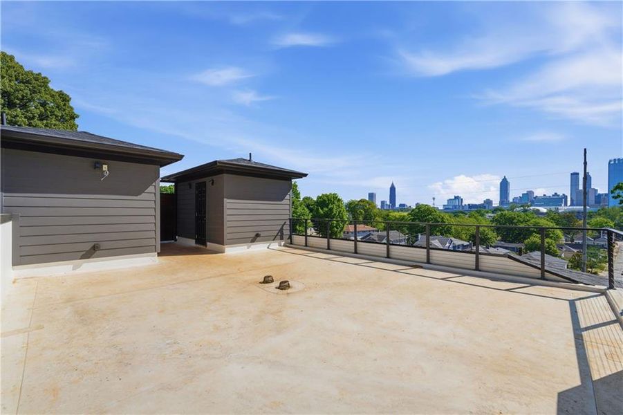 Exterior details and patio area of a home in , Atlanta (Image 22).