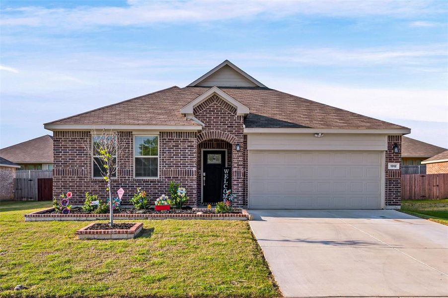 Front exterior of a new home in Azle Grove, Azle, TX, highlighting curb appeal (Image 26).