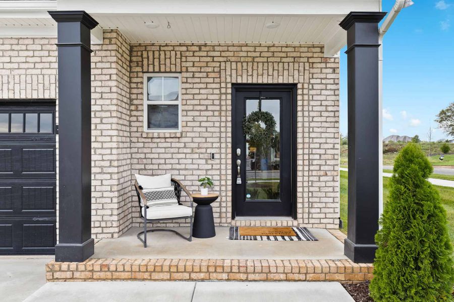 Exterior details and patio area of a home in Westfield Garden Homes, Gallatin (Image 3).