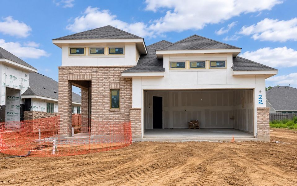 In-progress construction of a new home in The Trails, New Caney, TX (Image 3).