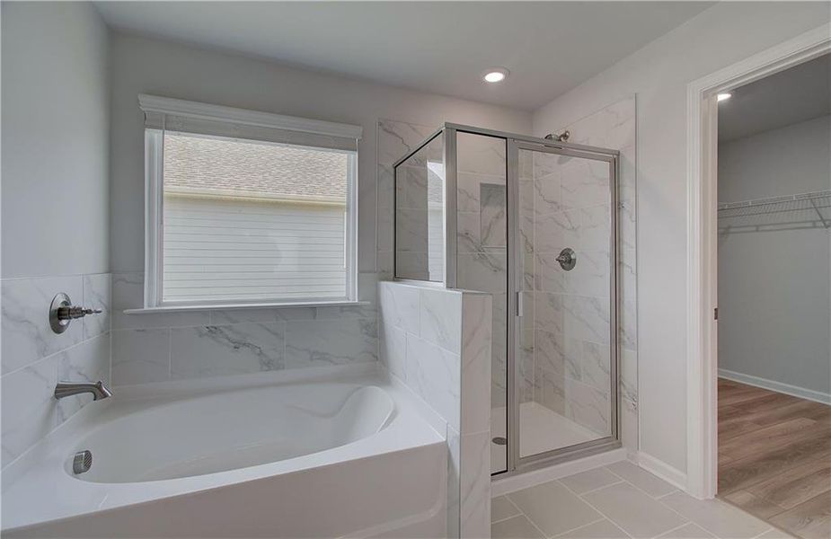 Furnished interior view inside a new home in Enclave at Evergreen, Fairburn (Image 12).