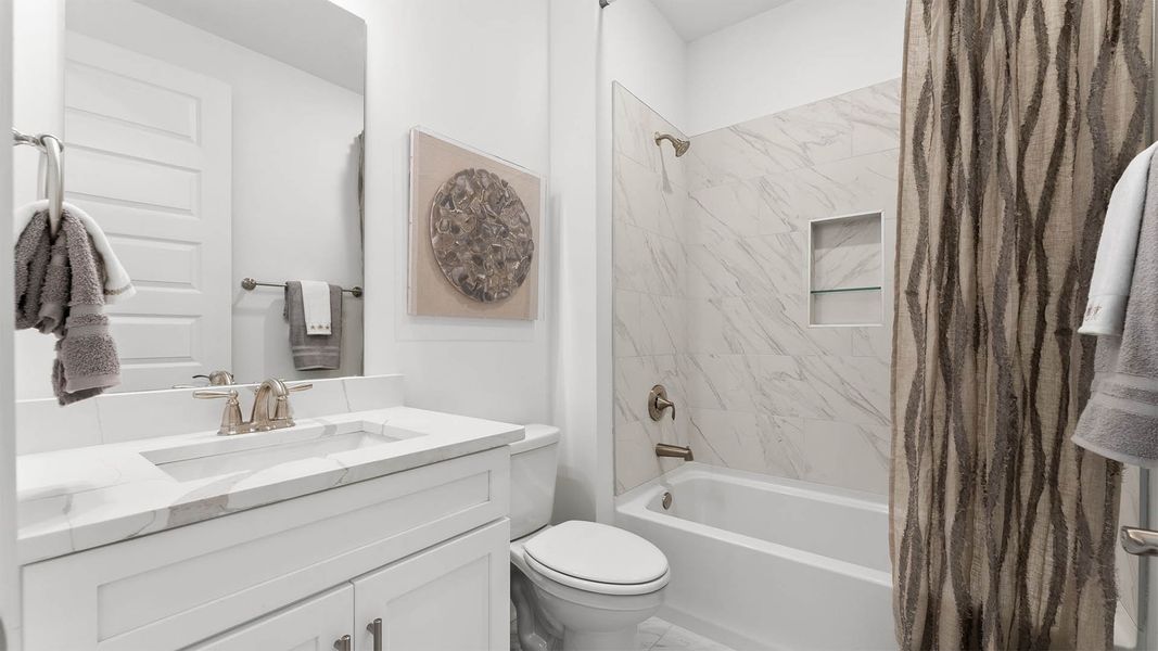 Furnished interior view inside a new home in Breakfast Point East Phase II, Panama City Beach (Image 28). Furnished interior view inside a new home in Breakfast Point East Phase II, Panama City Beach (Image 28).