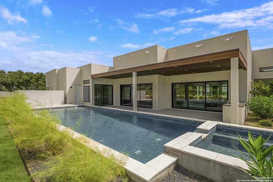 Front exterior of a new home in , San Antonio, TX, highlighting curb appeal (Image 34).