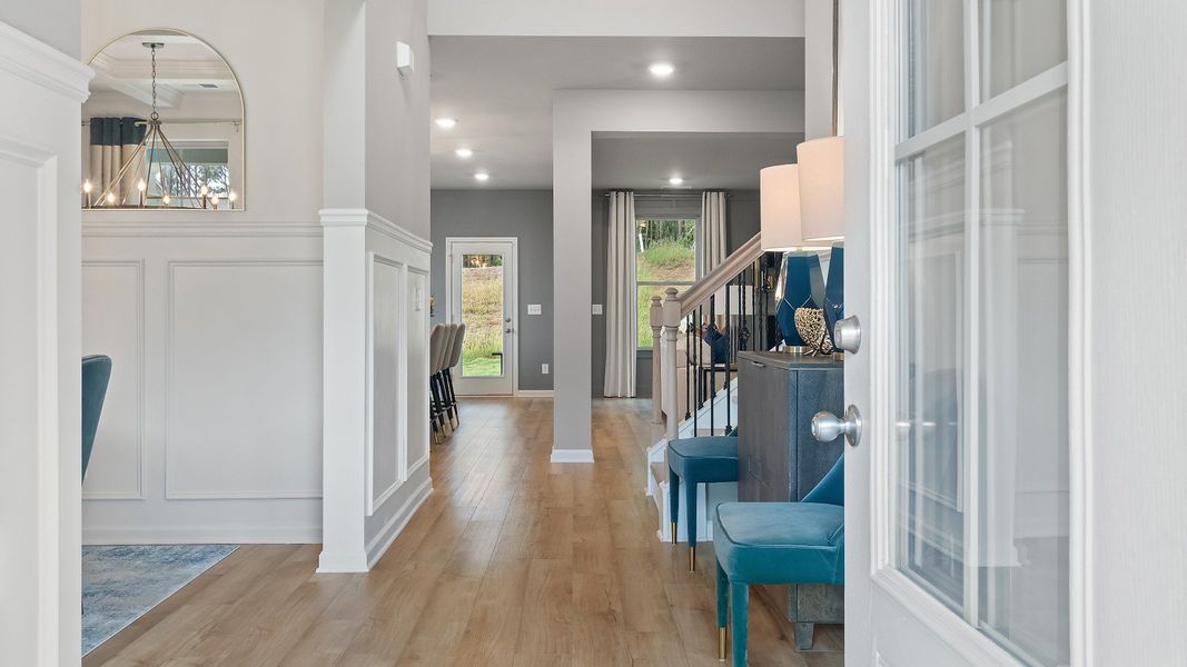Furnished interior view inside a new home in Cambria at Traditions, Hampton (Image 5).