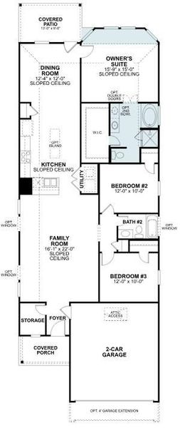 2D floor plan layout of this home in Lone Star Landing, Montgomery, TX (Image 5). 2D floor plan layout of this home in Lone Star Landing, Montgomery, TX (Image 5).