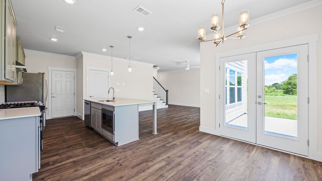 Furnished interior view inside a new home in Harbor Crest, Ooltewah (Image 12). Furnished interior view inside a new home in Harbor Crest, Ooltewah (Image 12).