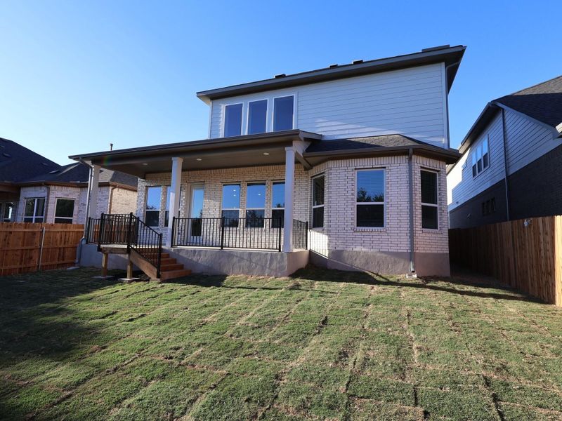 Exterior details and patio area of a home in Edgewood, Leander (Image 15). Exterior details and patio area of a home in Edgewood, Leander (Image 15).