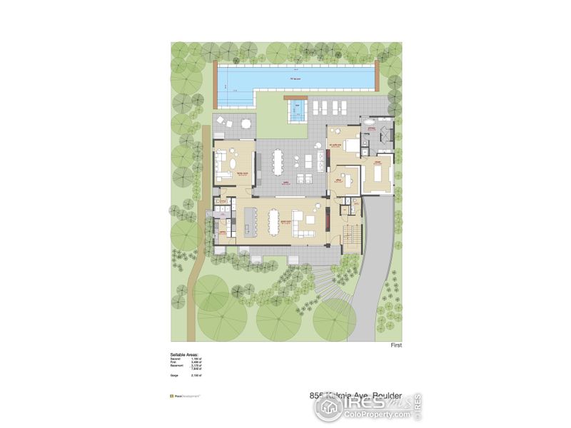 2D floor plan layout of this home in , Boulder, CO (Image 3).