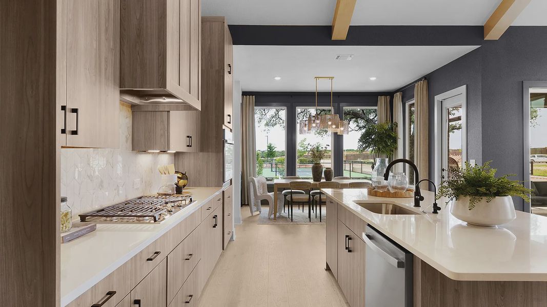 Representative furnished interior of a home built from the Malani by Chesmar Homes in Berry Creek Highlands, Georgetown (Image 23).