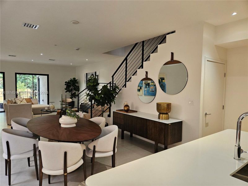 Furnished interior view inside a new home in , Miami (Image 4).