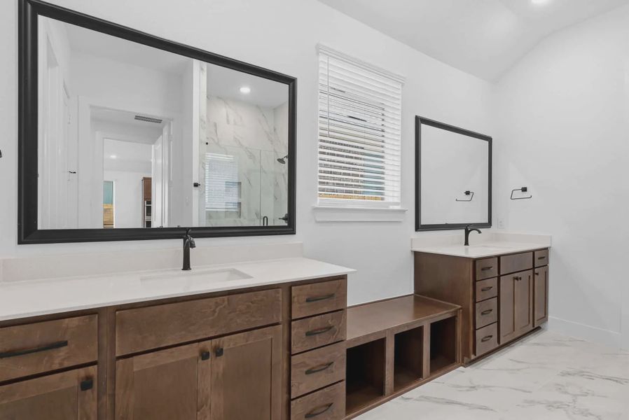 Representative furnished interior of a home built from the Mariah by Chesmar Homes in The Highlands, Porter (Image 5).