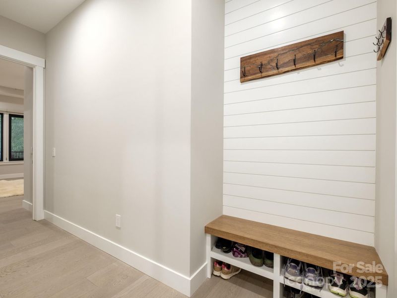 Entry from garage, outside of laundry/mud room