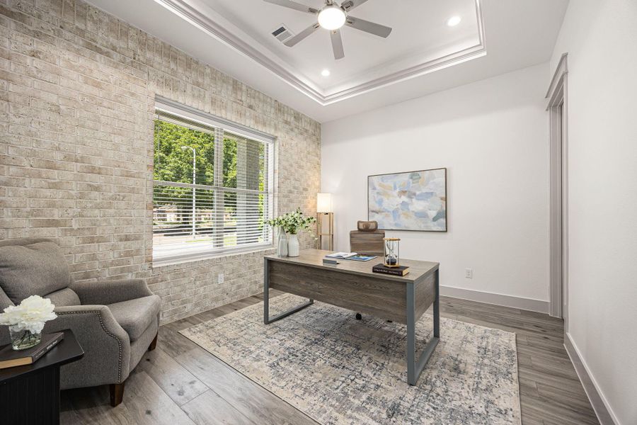Furnished interior view inside a new home in , Houston (Image 18).