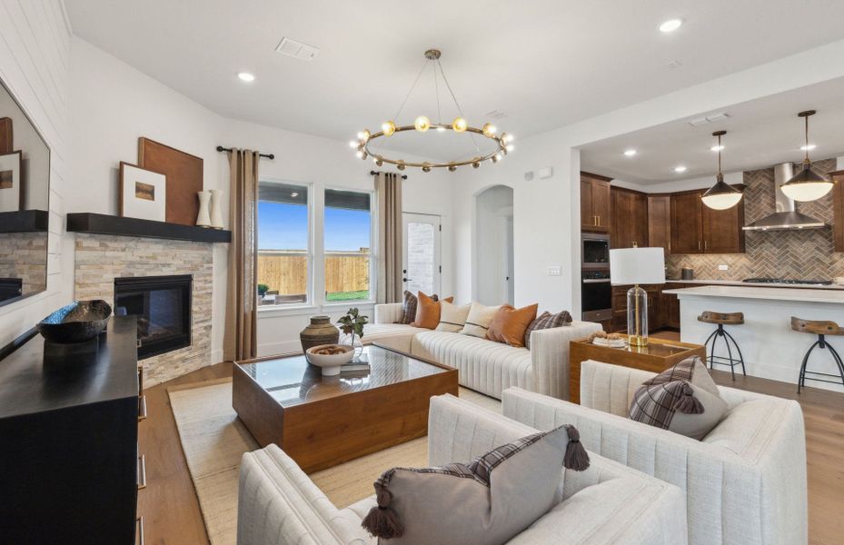Furnished interior view inside a new home in Creekview Meadows, Pilot Point (Image 12).