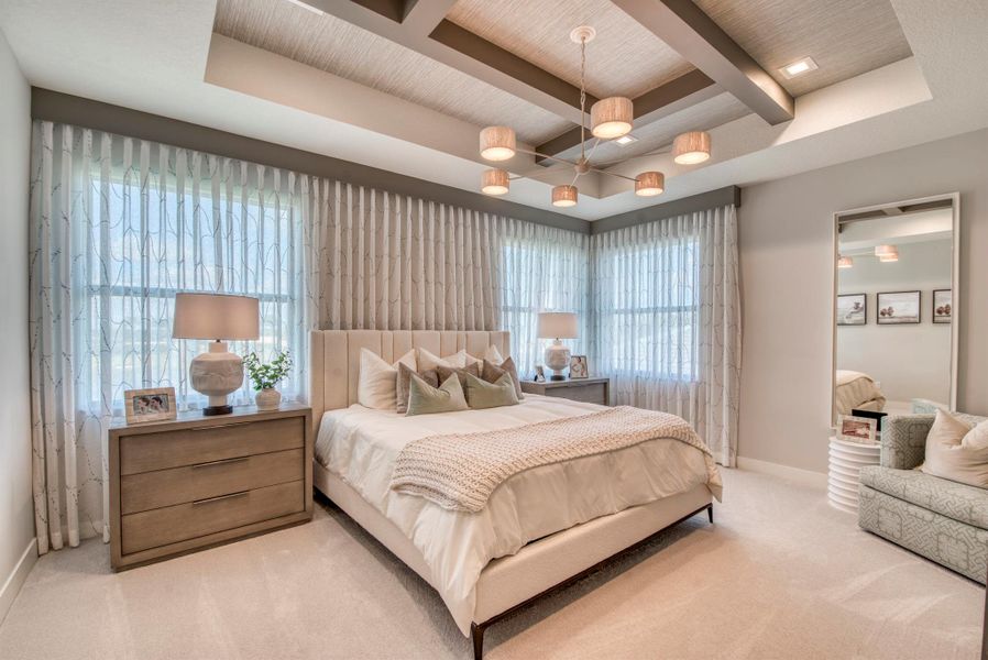 Furnished interior view inside a new home in Apex at Avenir, Palm Beach Gardens (Image 33).