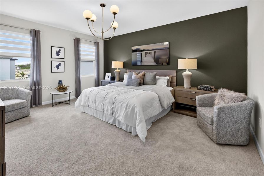 Furnished interior view inside a new home in Acacia Groves, Miami (Image 13).