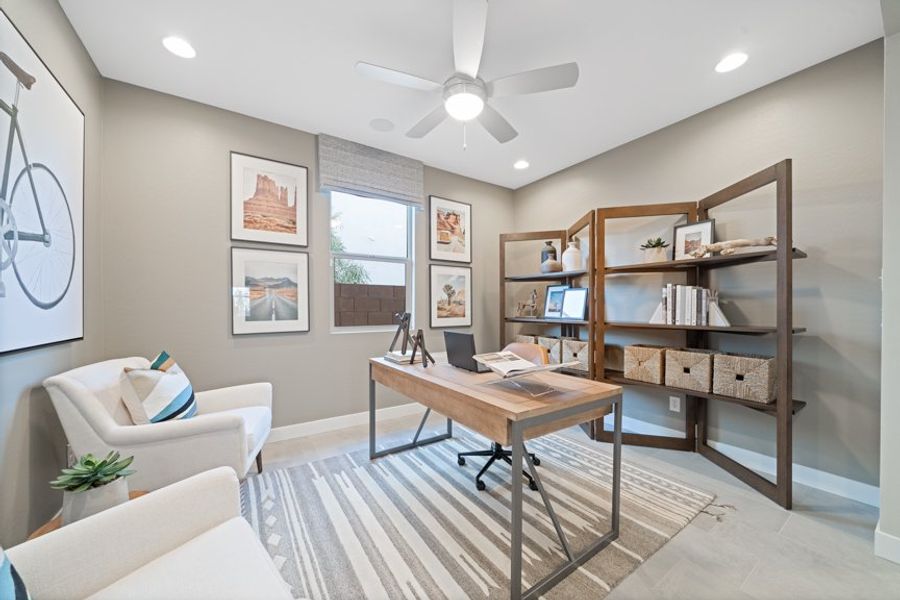 Furnished interior view inside a new home in Combs Ranch, San Tan Valley (Image 10).