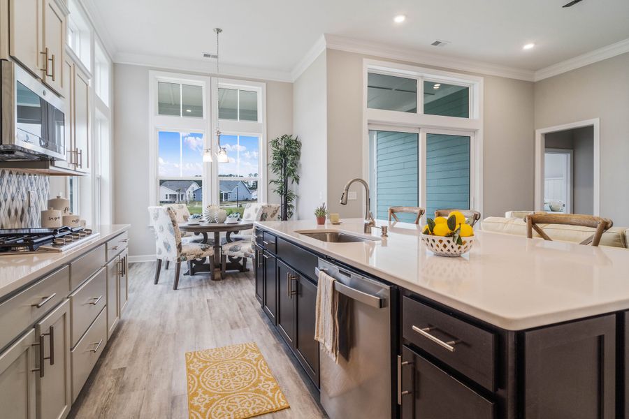 Representative furnished interior of a home built from the The Goldenrod by Chesapeake Homes in Bridgewater - Waterside Village, Little River (Image 6).