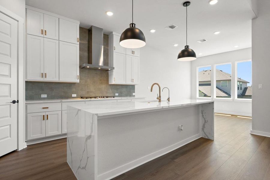 Furnished interior view inside a new home in Lariat, Liberty Hill (Image 14).