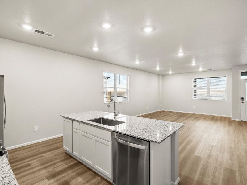 Furnished interior view inside a new home in Horizon Uptown: The Meadow Collection, Aurora (Image 5). Furnished interior view inside a new home in Horizon Uptown: The Meadow Collection, Aurora (Image 5).