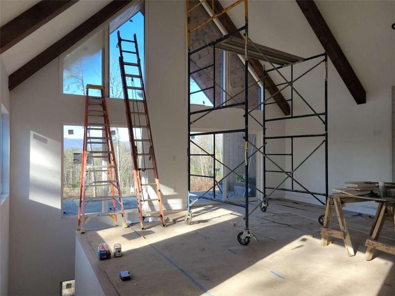 In-progress construction of a new home in , Ellijay, GA (Image 20).