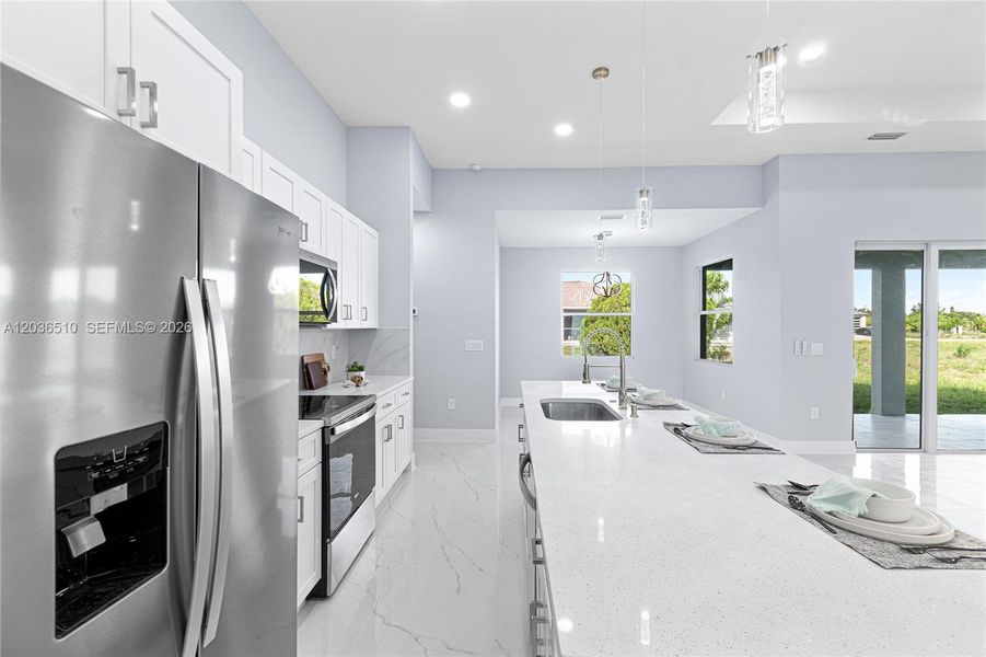 Furnished interior view inside a new home in , Lehigh Acres (Image 18).